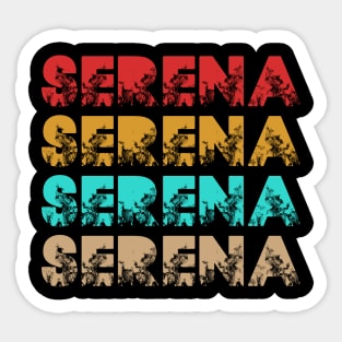 Serena Vintage Retro Sticker